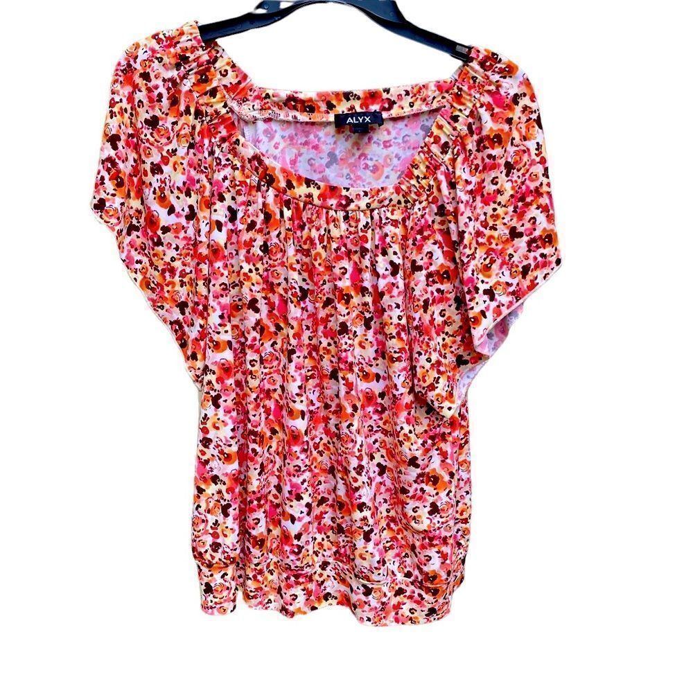 ALYX Hippie Boho Top Blouse Flair Sleeves Sz M
